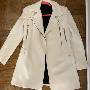 Zara white trench coat